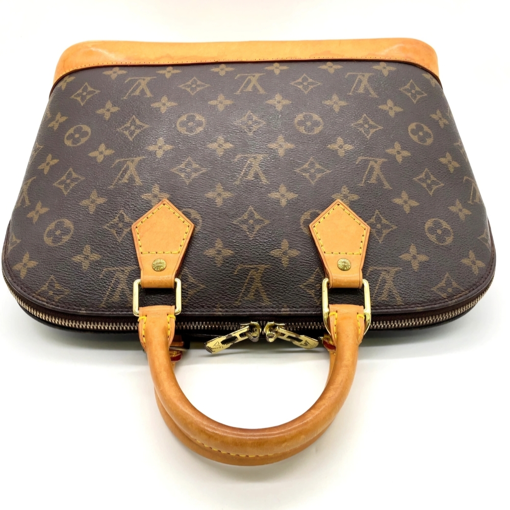 Louis Vuitton Alma PM Monogram Brown and Tan Women's Bag - Picture 7 of 16